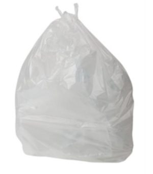 White Square Bin Liner Light Duty